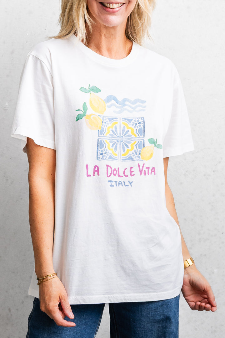 La Dolce Vita Tee - White