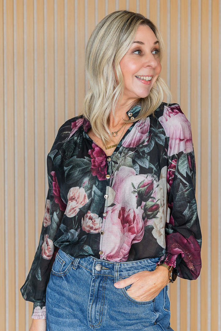 MIdnight Floral Shirt