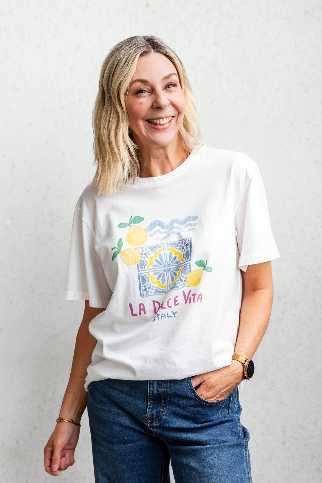 La Dolce Vita Tee - White