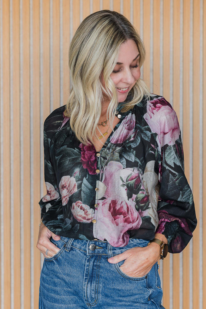 MIdnight Floral Shirt