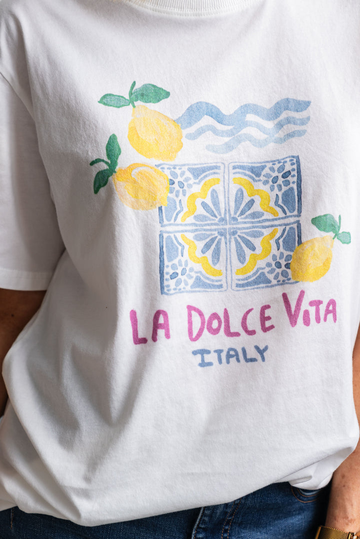 La Dolce Vita Tee - White