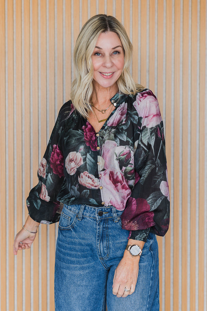 MIdnight Floral Shirt