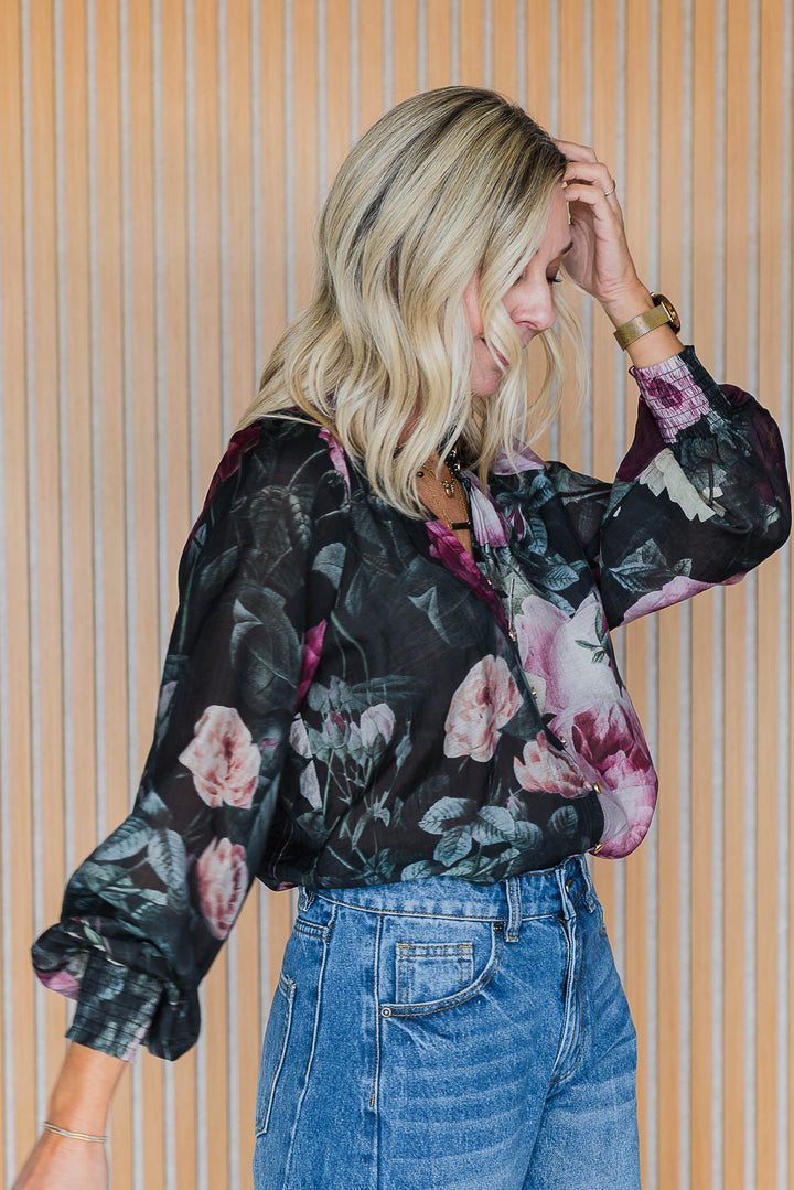 MIdnight Floral Shirt