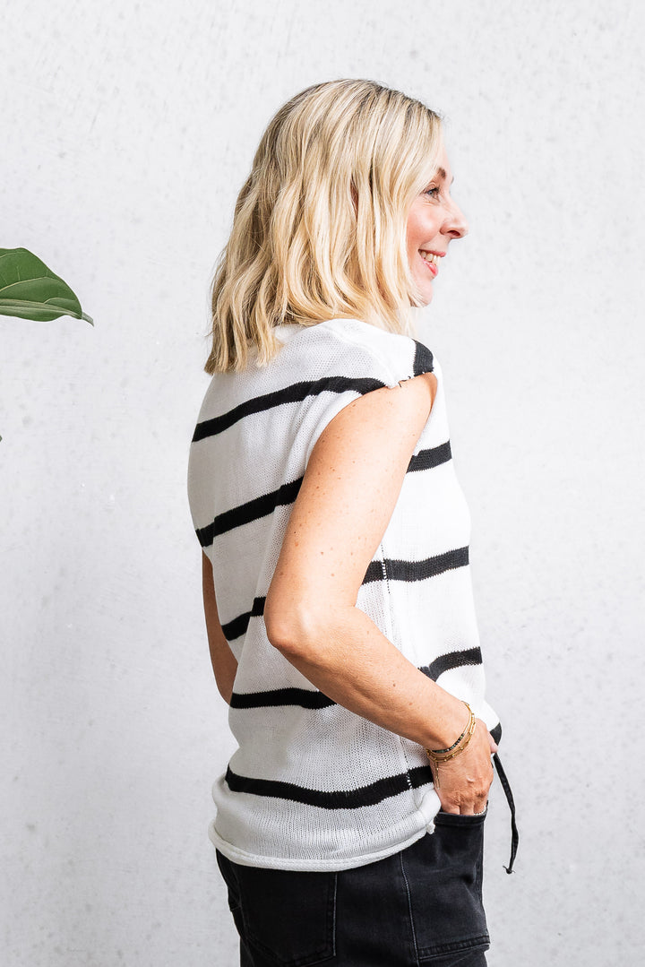 Marley Knit Tank - White