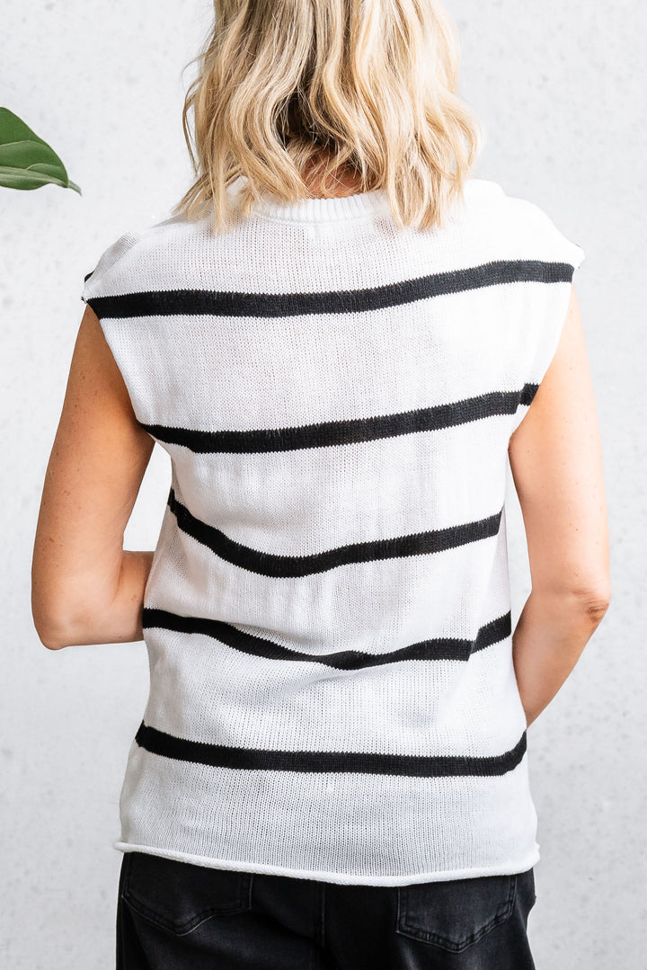 Marley Knit Tank - White