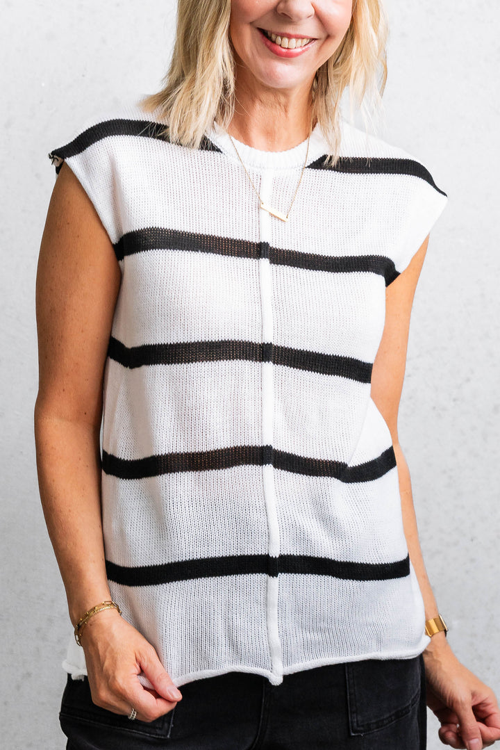 Marley Knit Tank - White