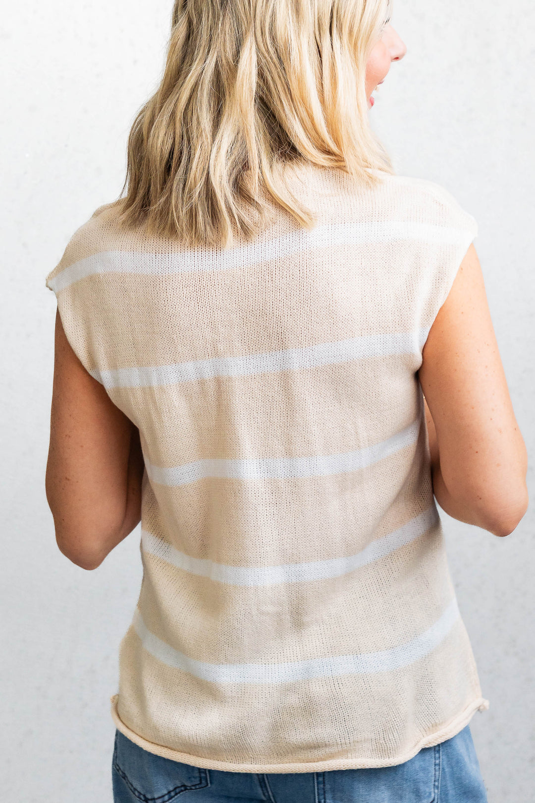 Marley Knit Tank - Beige