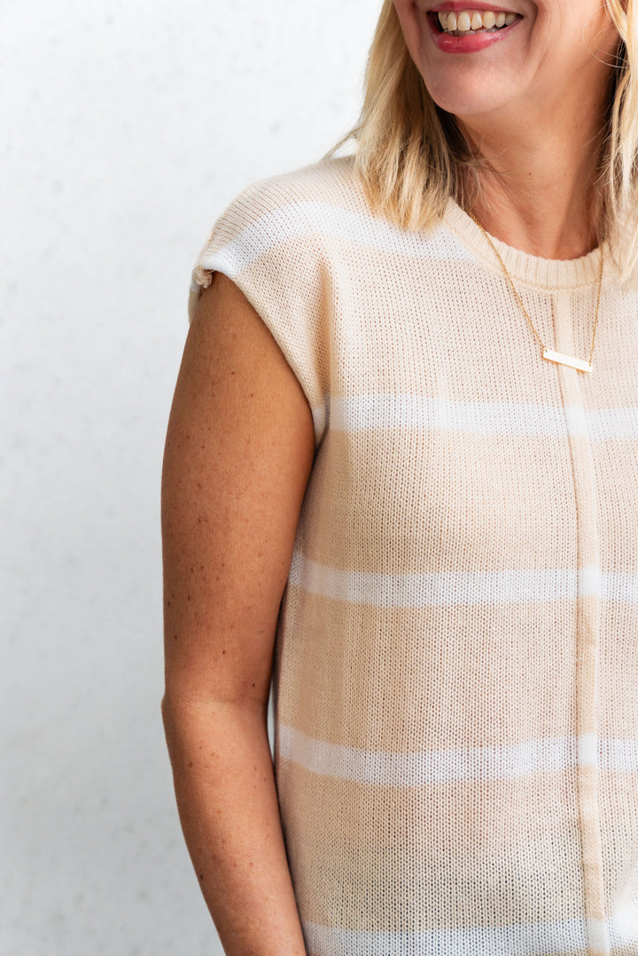 Marley Knit Tank - Beige