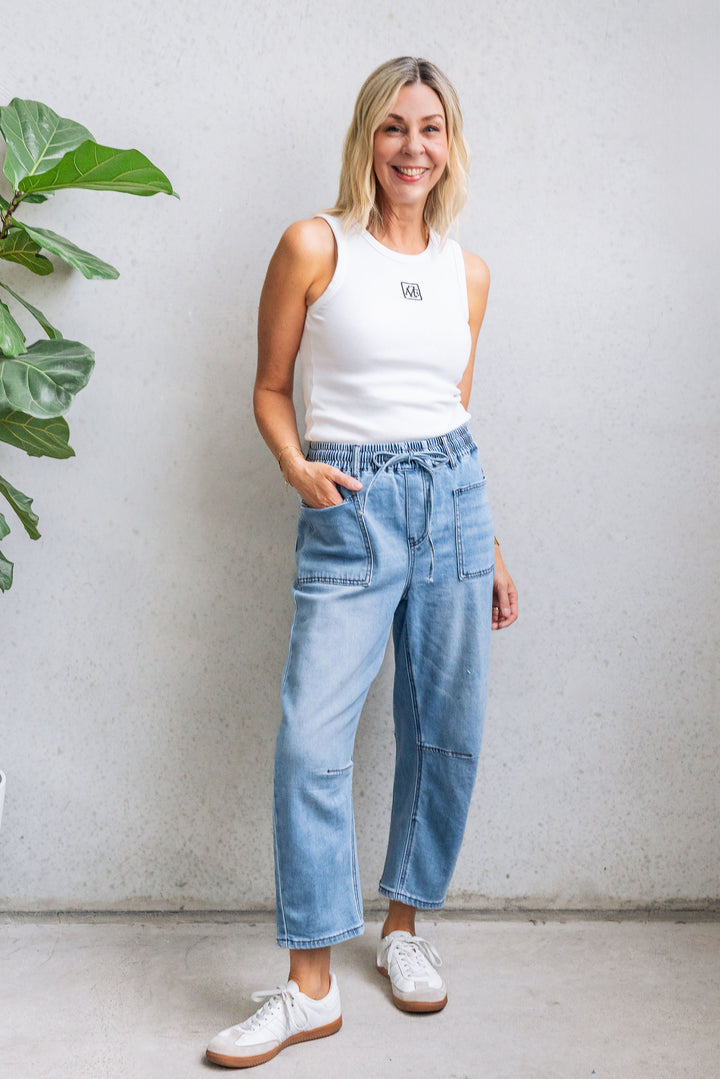 Barrel Jogger - Blue
