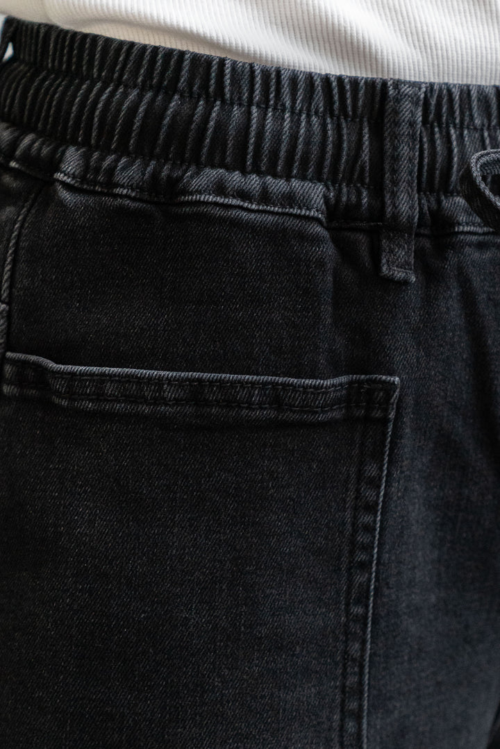 Barrel Jogger - Washed Black