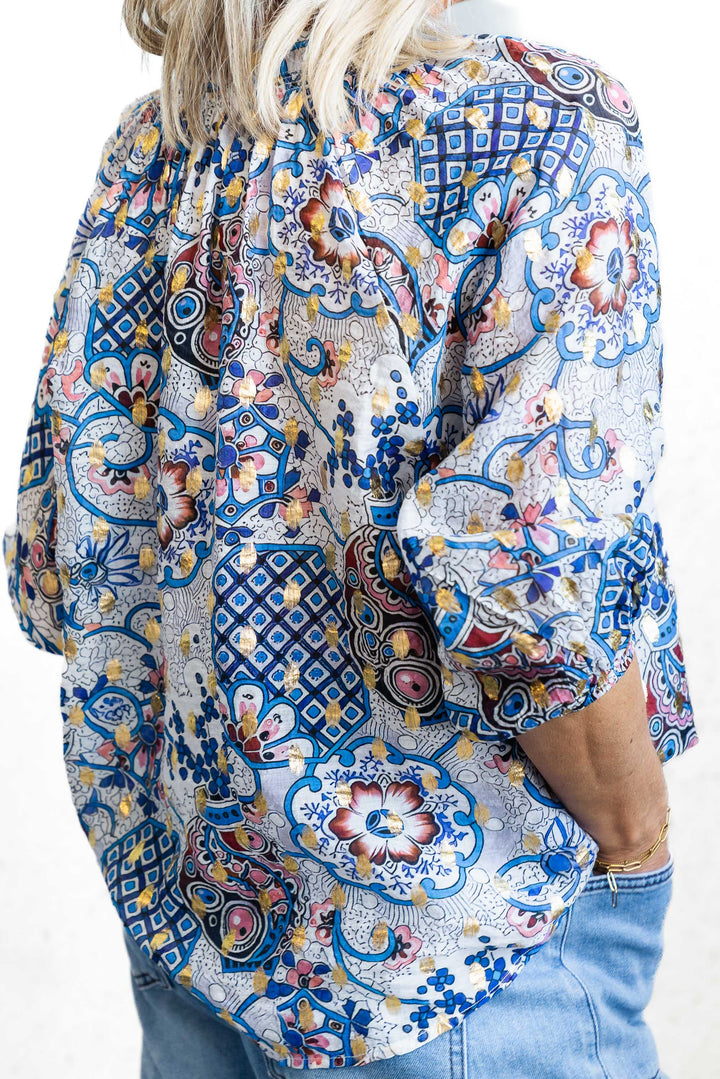 Boho Tassel Top - Blue