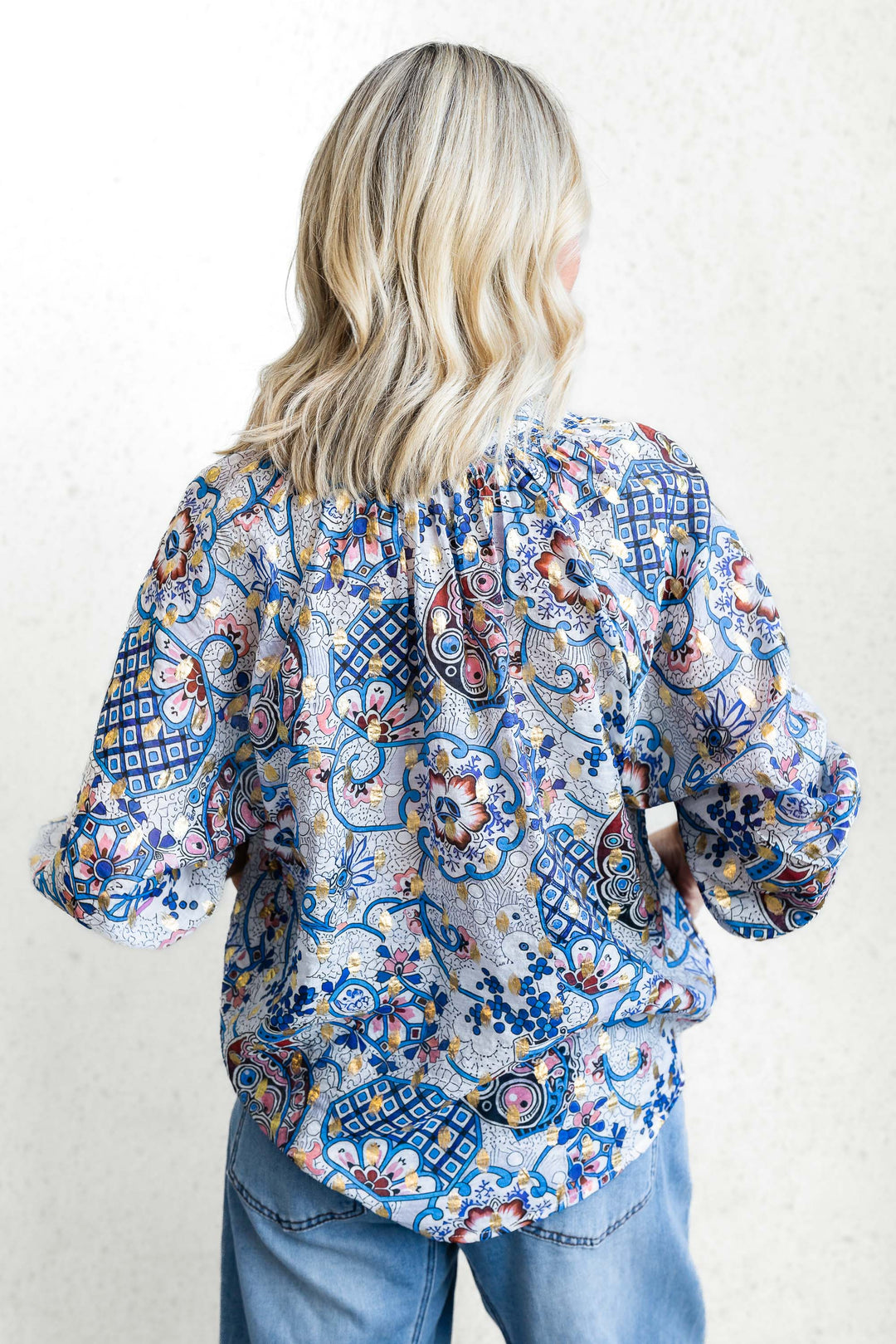 Boho Tassel Top - Blue