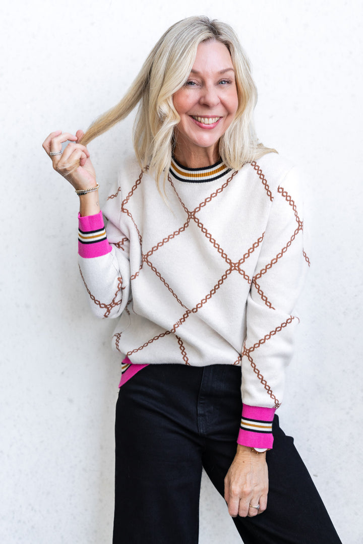 Chain Knit - Latte