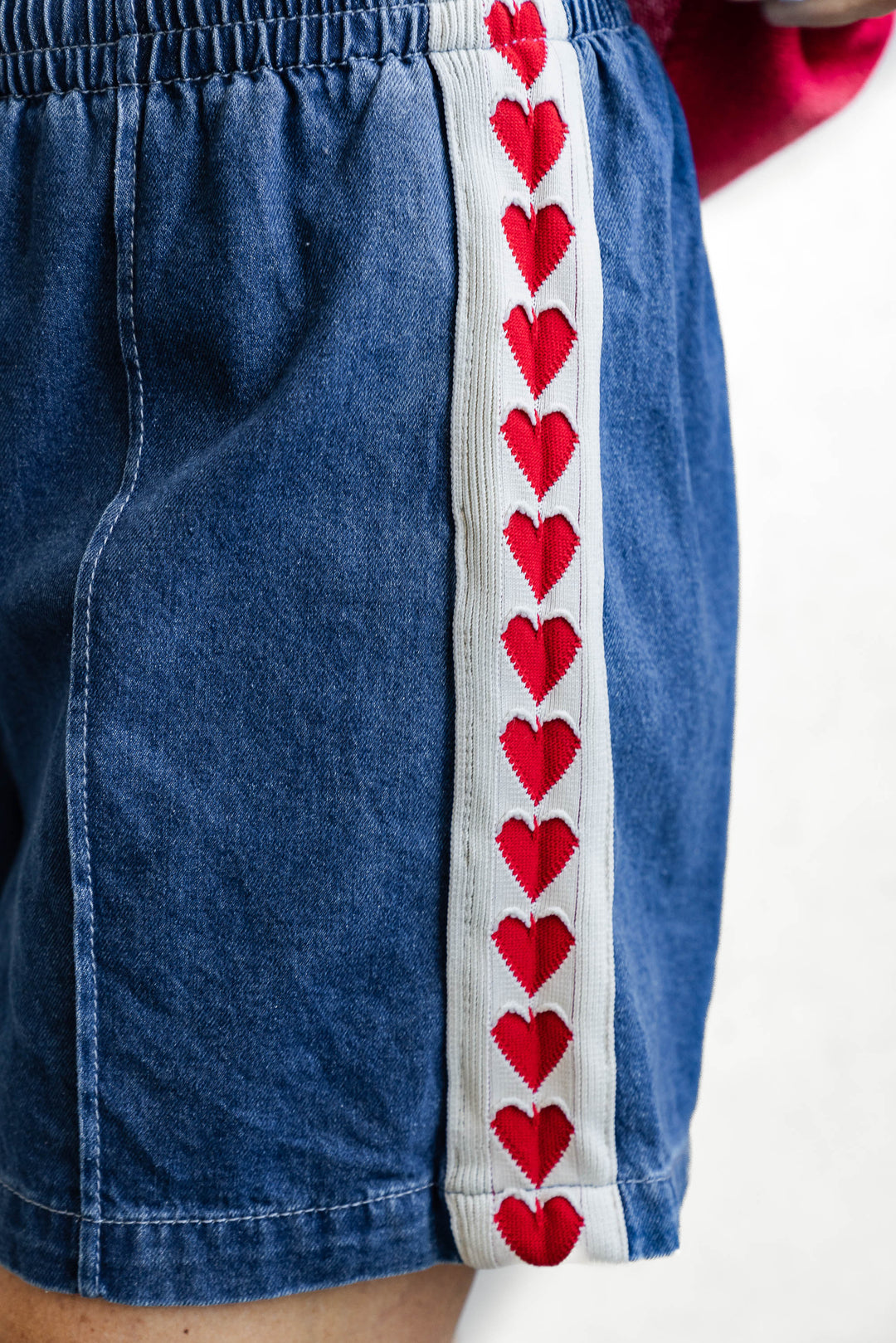 I Heart You Denim Shorts