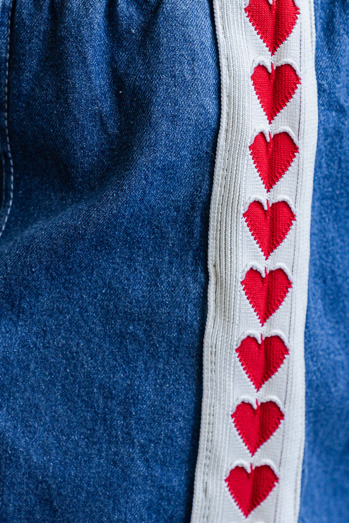 I Heart You Denim Shorts