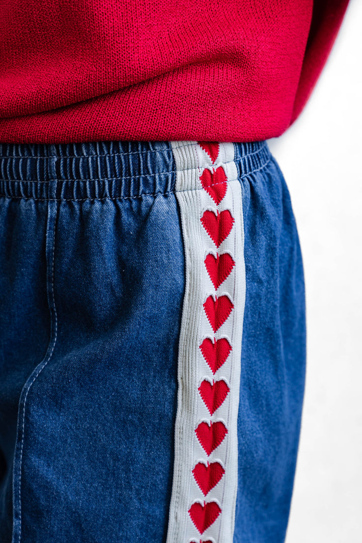 I Heart You Denim Shorts