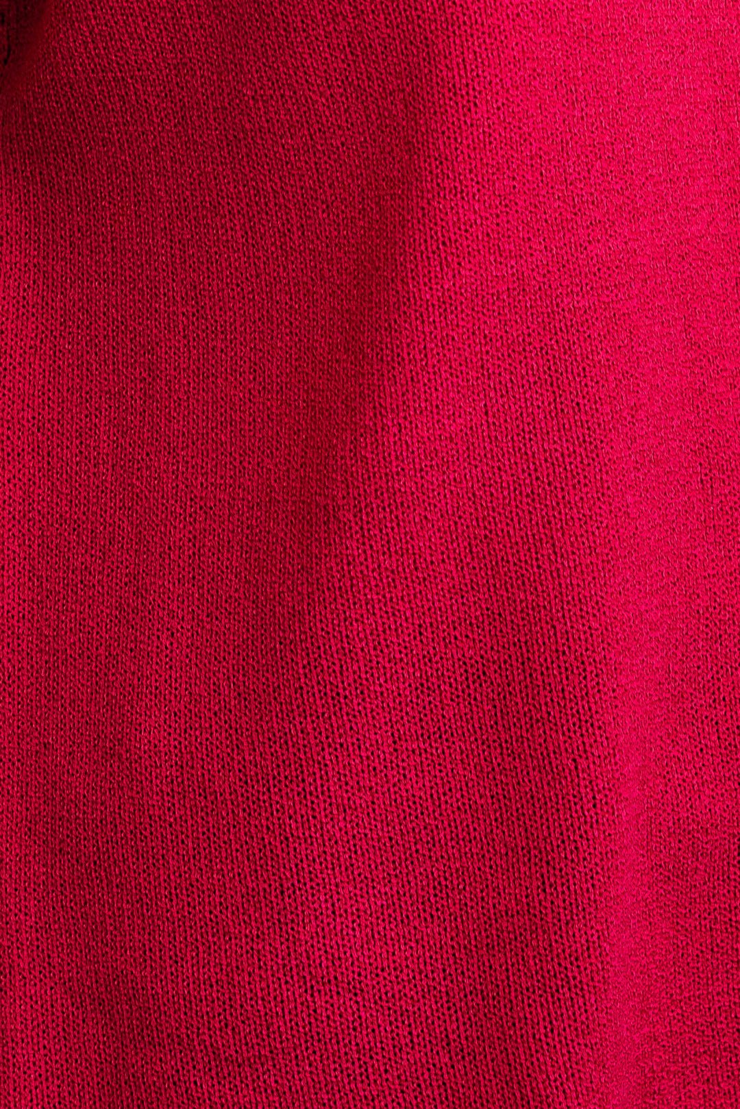 Henley Knit Top - Red