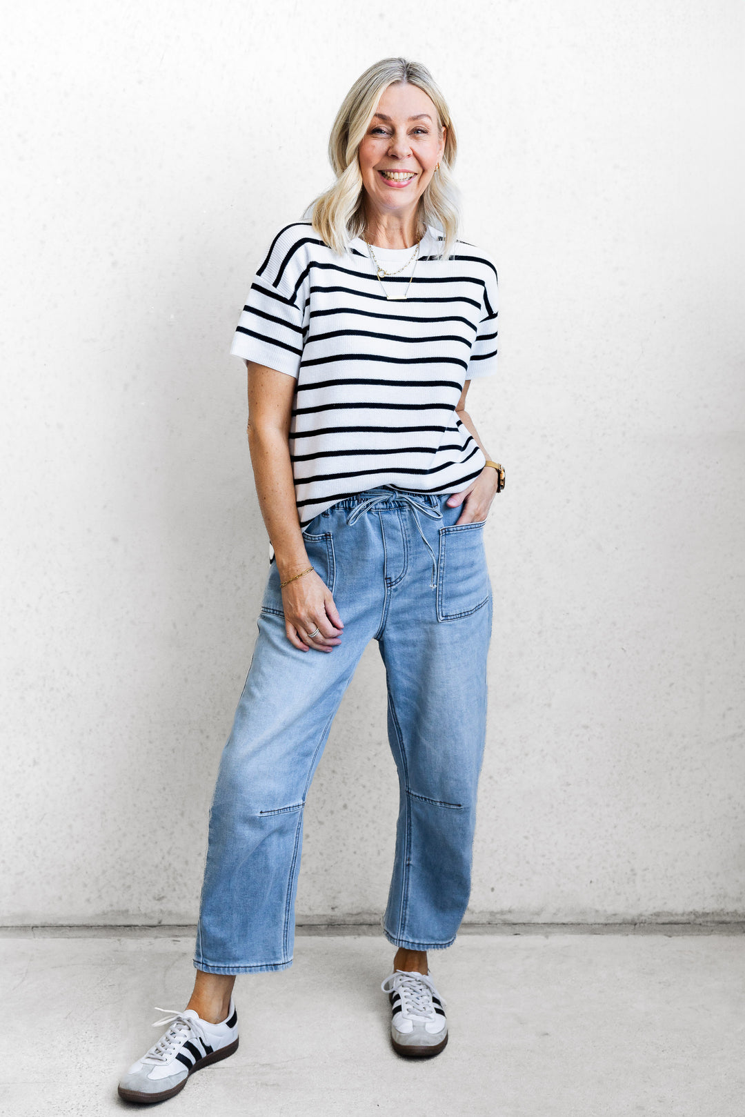 Tali Tee - White / Black