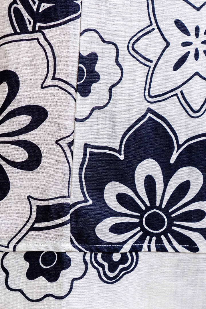 Mayfair Pant - White/Navy