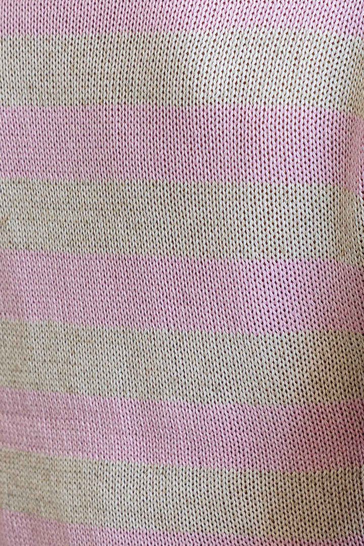 Summer Knit Tee - Blush / Natural