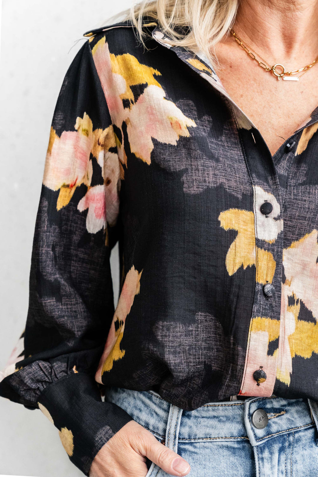Vixen Floral Shirt - Black