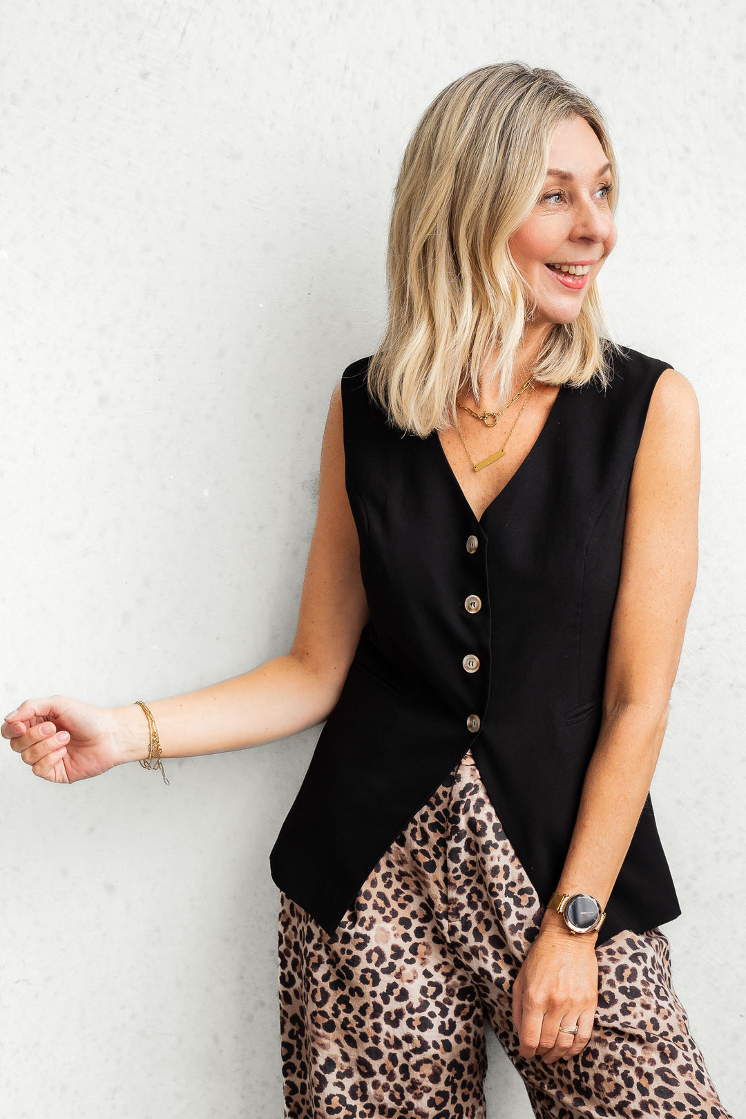 Laura Waistcoat - Black