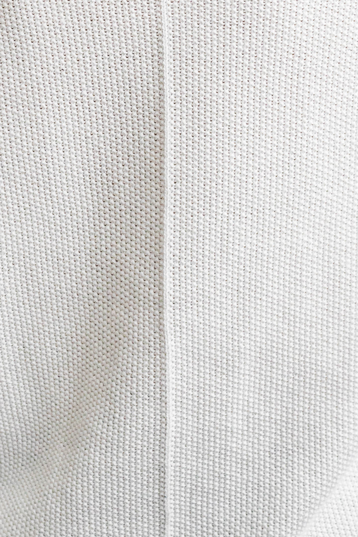 Cotton Waffle Jumper - White