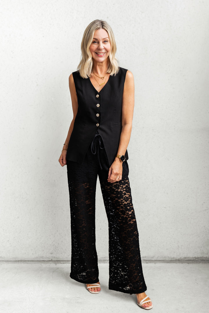 Laura Waistcoat - Black