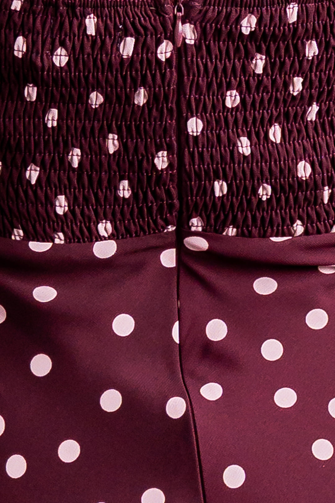 Plum Polka Dress