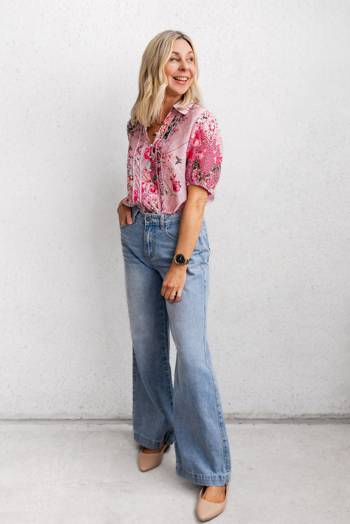 Flora Pink Shirt