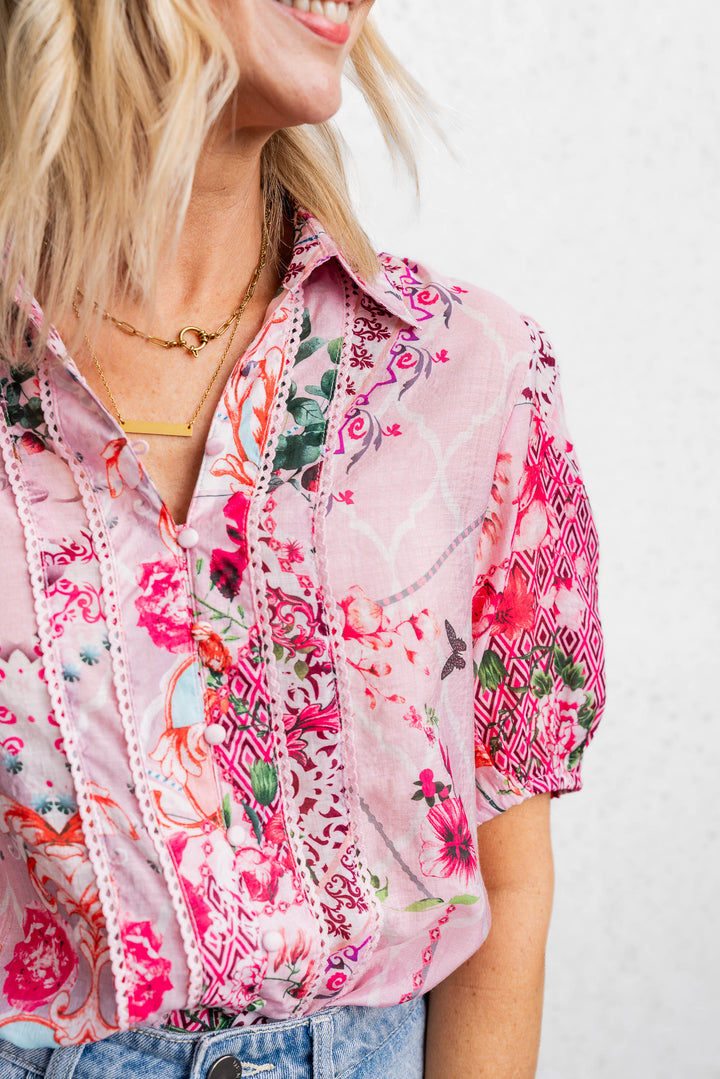 Flora Pink Shirt