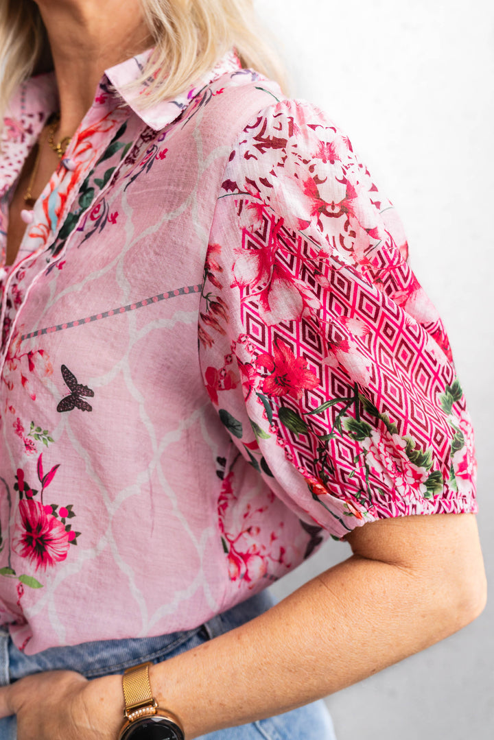Flora Pink Shirt