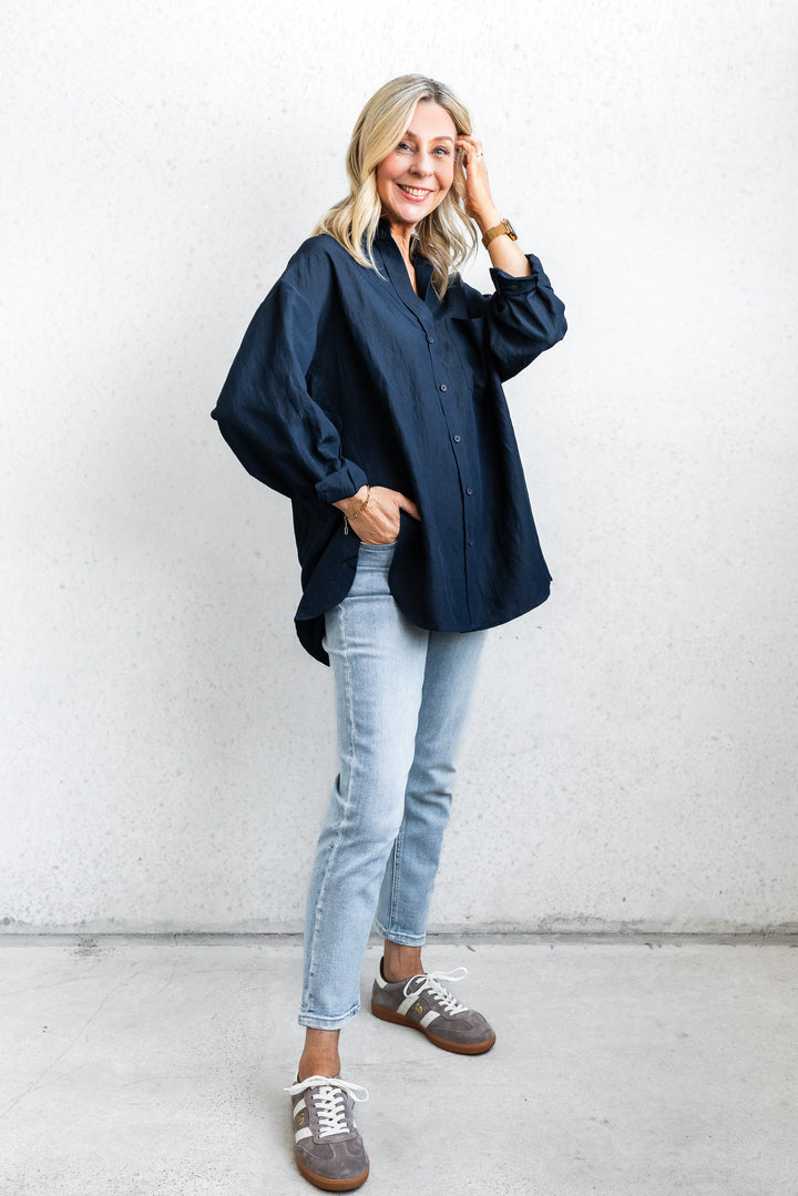 Ocean Relaxed Shirt - Navy