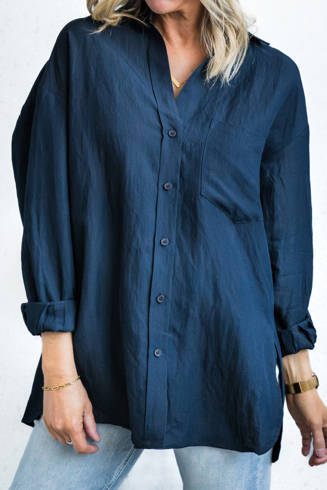 Ocean Relaxed Shirt - Navy