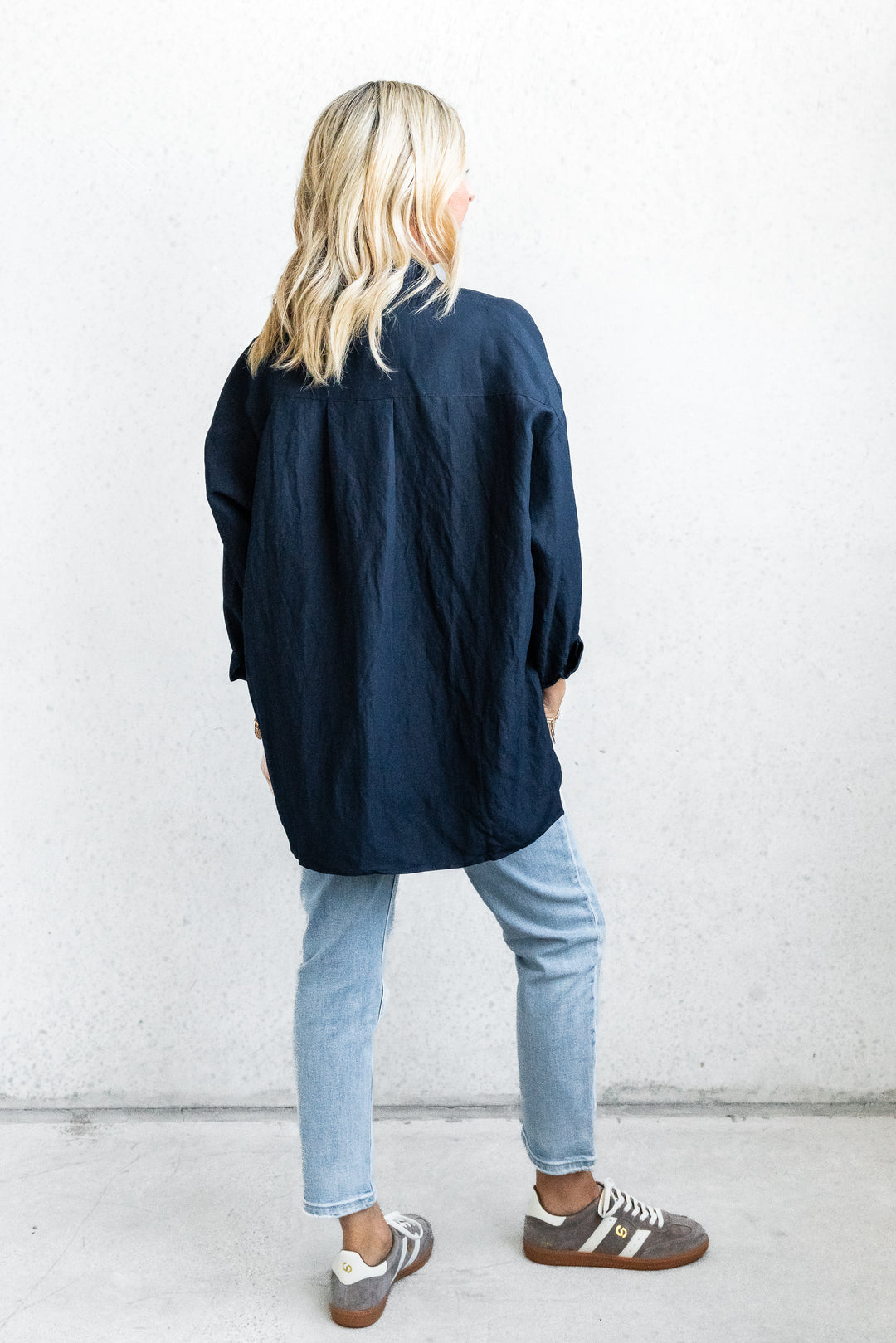 Ocean Relaxed Shirt - Navy