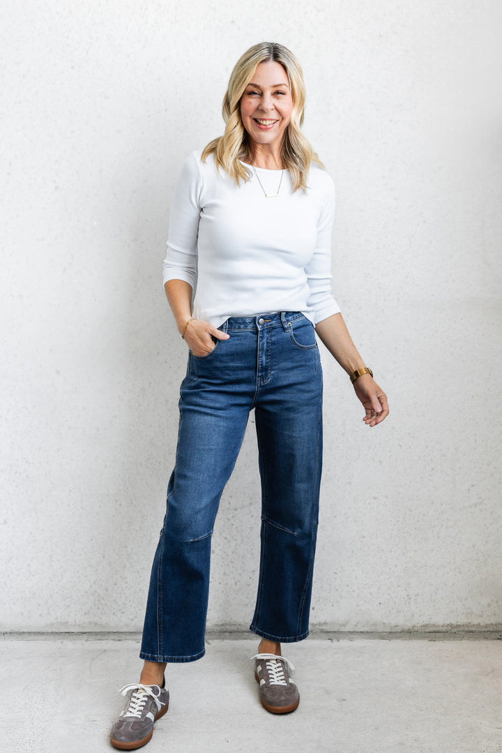 Crop Barrel Jean