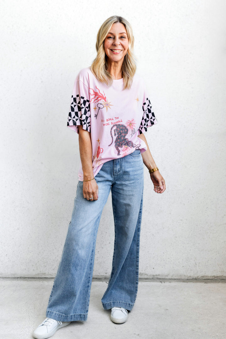 All Along Tee - Pink