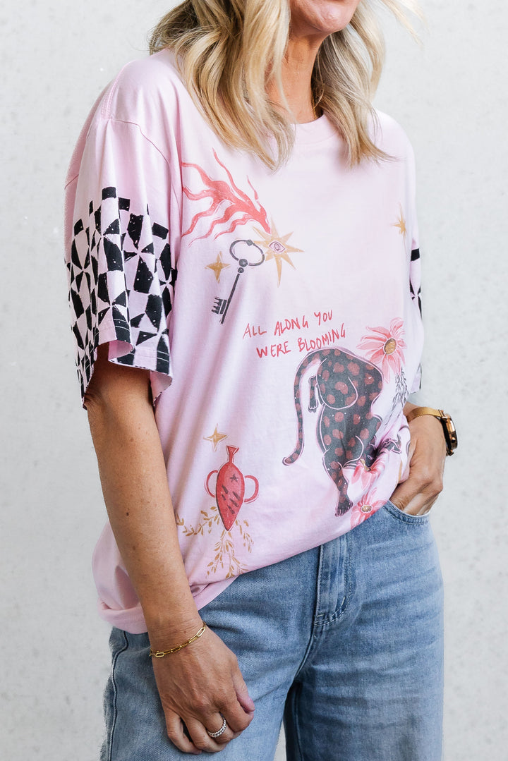 All Along Tee - Pink