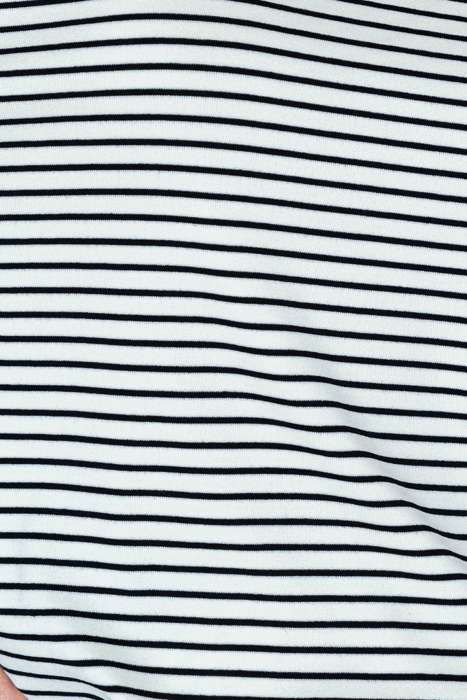 Nya Stripe Longsleeve Top - Beige/Black