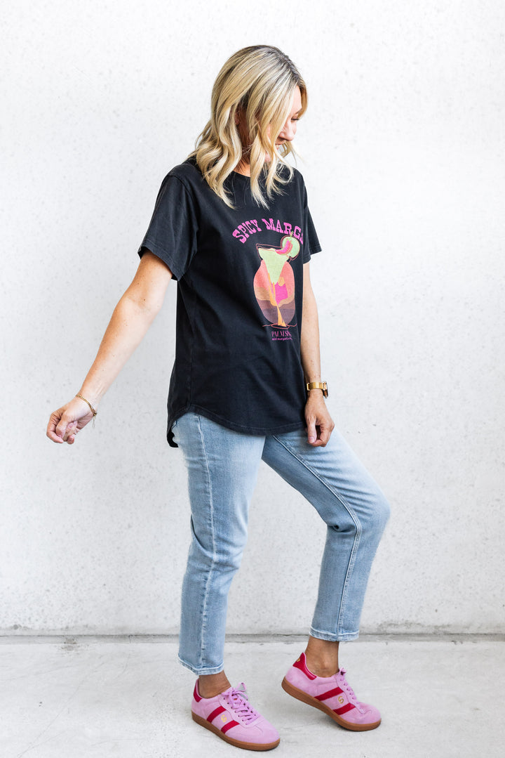Spicy Margs Tee - Washed Black