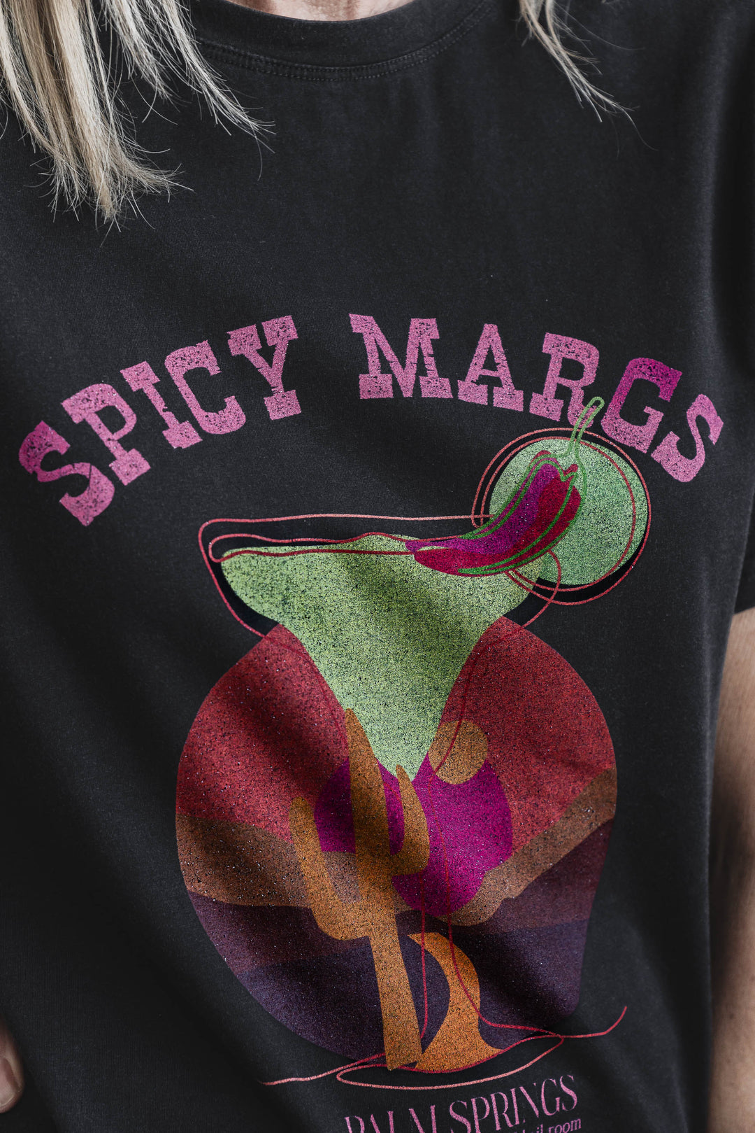 Spicy Margs Tee - Washed Black