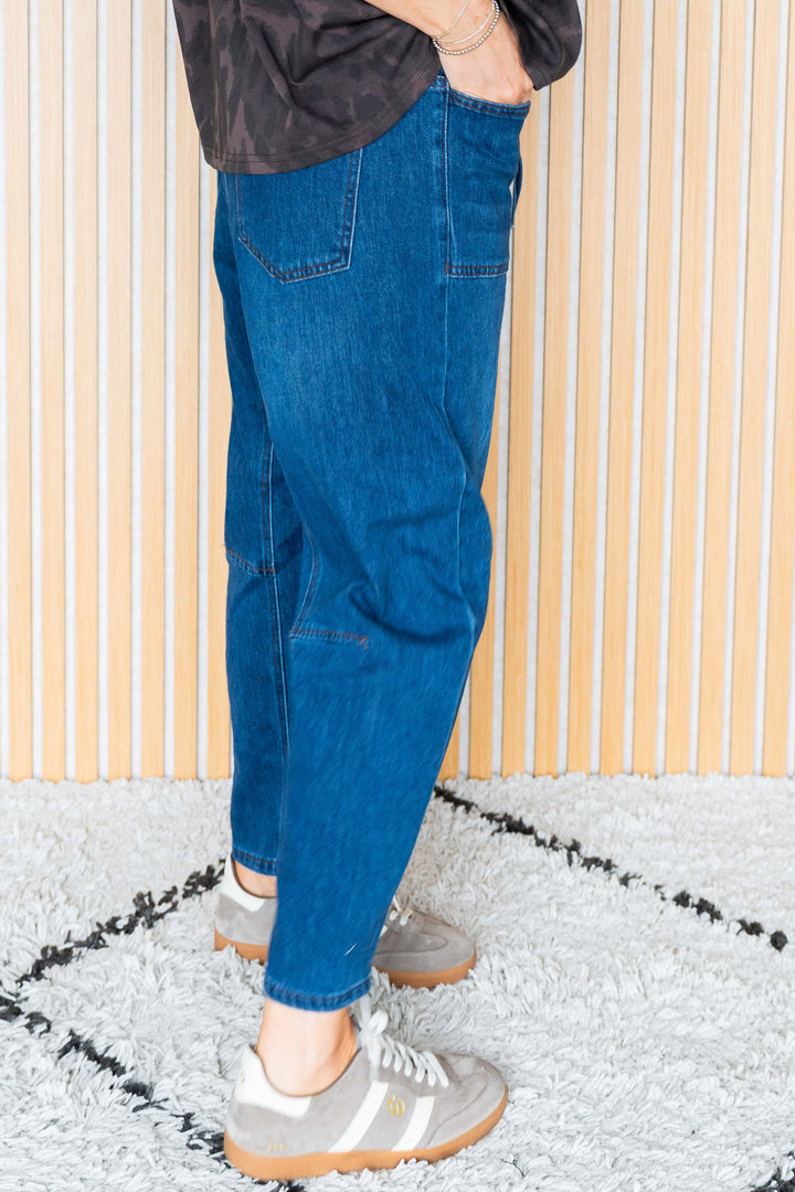 Barrel Jogger - Dark Wash