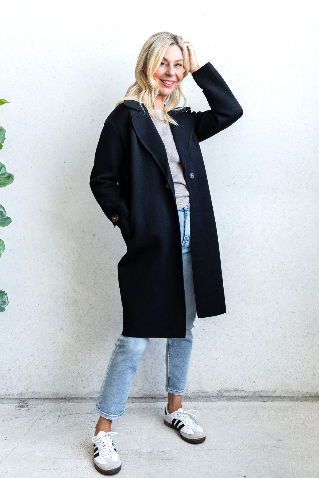 Cleo Knit Coatigan - Black