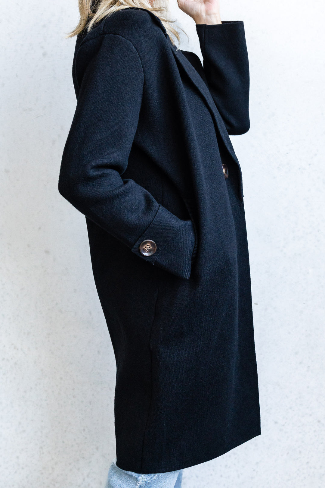 Cleo Knit Coatigan - Black