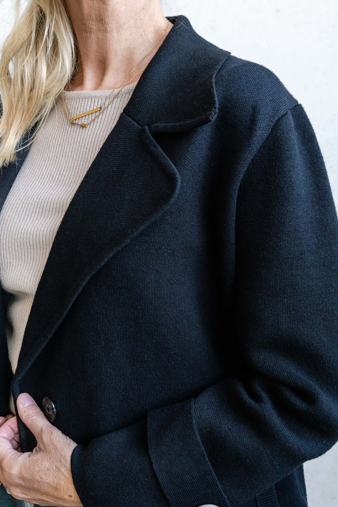 Cleo Knit Coatigan - Black