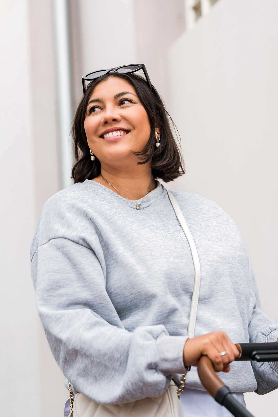 The Mabel Sweatshirt - Grey Marle