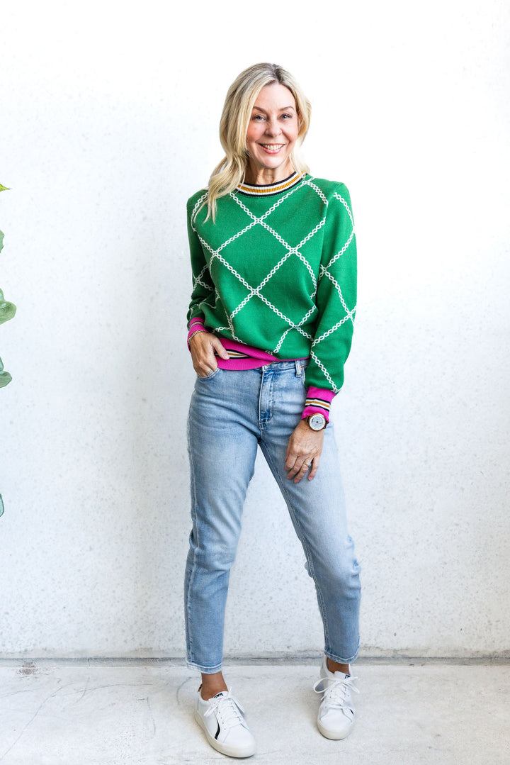 Chain Knit - Green