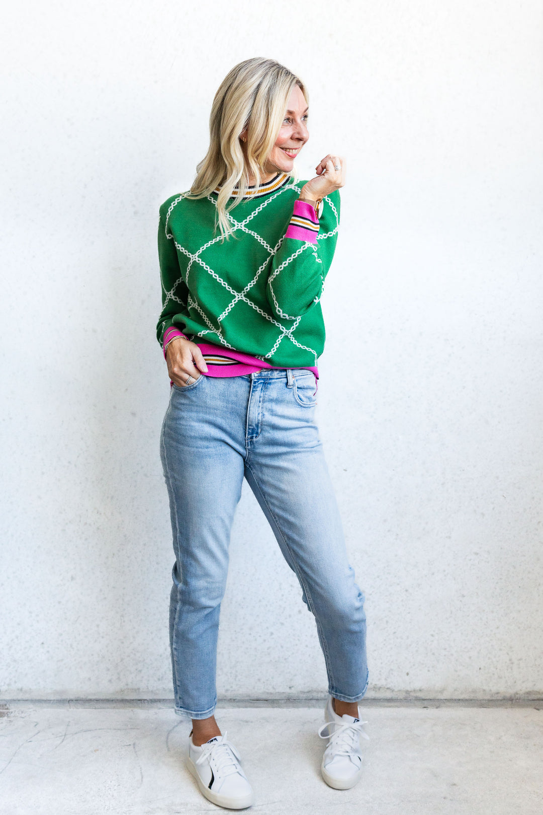 Chain Knit - Green