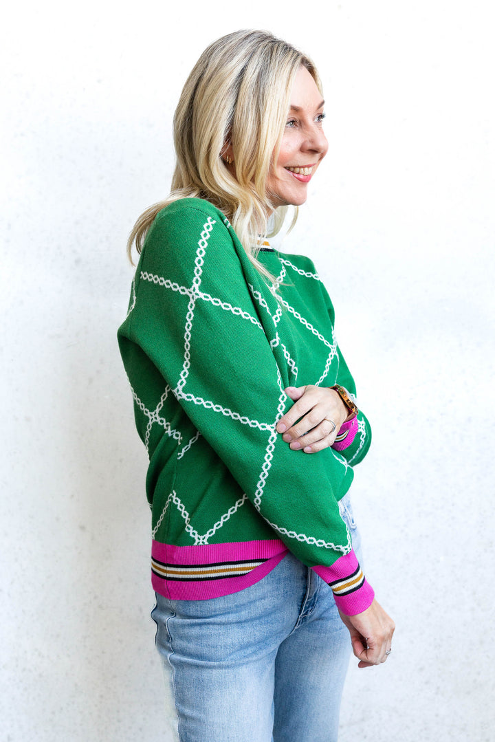Chain Knit - Green