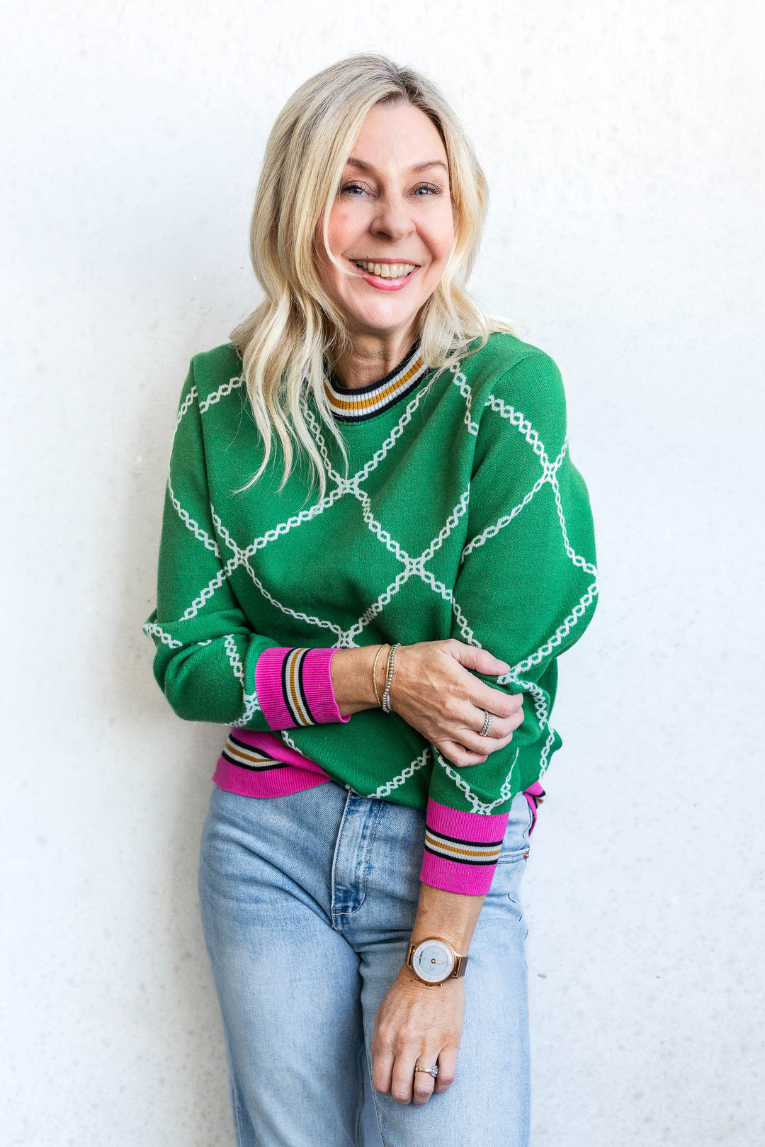Chain Knit - Green